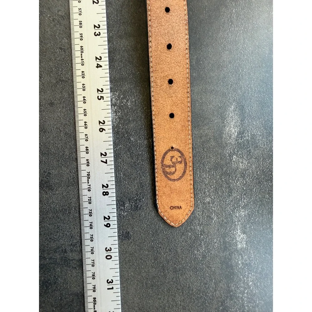 Kids Western Cowboy Belt Size 20 Genuine Leather Bronc Rider Cross Concho Rodeo